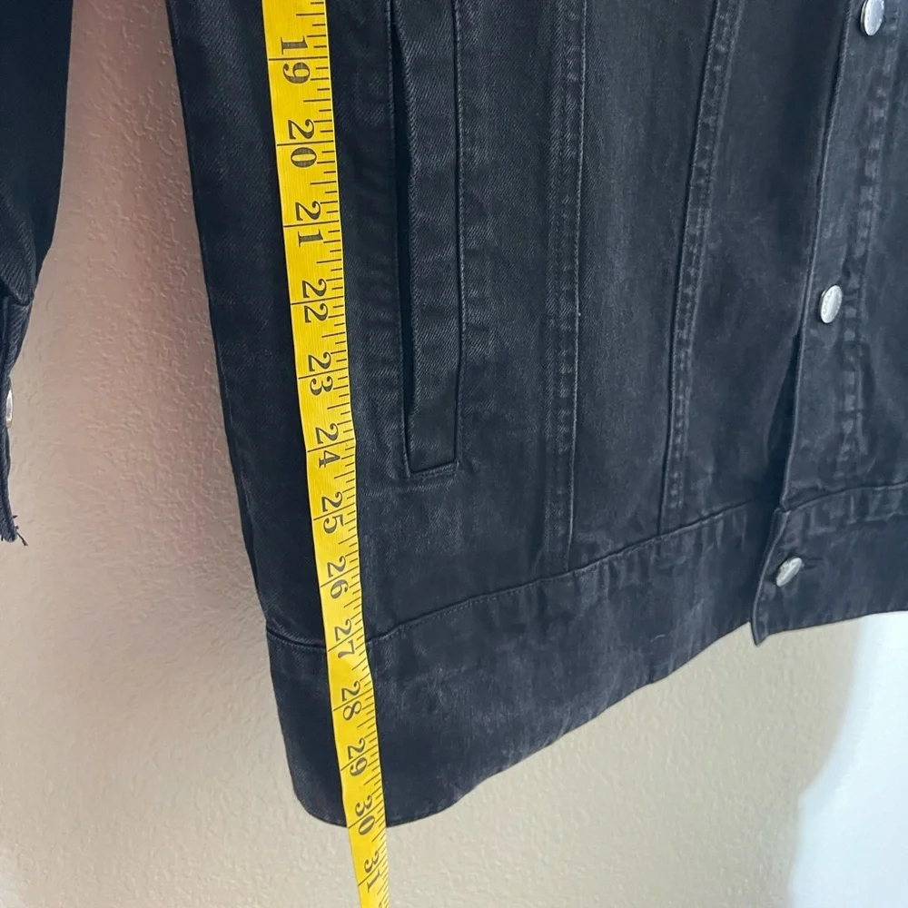 Cheap Monday Black Graphic Denim Jacket - Picture 7 of 7